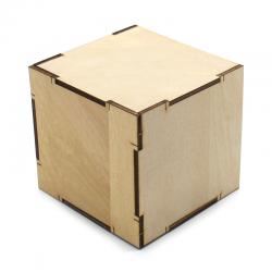 [星之河畔]方笔筒1号diy小制作学生手工拼装手笔收纳笔筒 创意笔筒 木质摆件