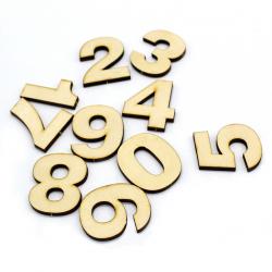 [星之河畔]认识数字与形状椴木板切割阿拉伯数字板可涂色学生教学材料手工配件