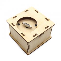 [星之河畔]制作简单的音乐盒 科技小制作小发明 diy手摇音乐盒 实验