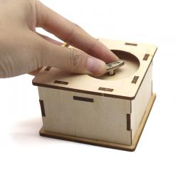 [星之河畔]制作简单的音乐盒 科技小制作小发明 diy手摇音乐盒 实验