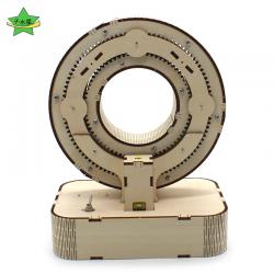 千水星星际之门科技制作小发明木质机械传动手工模型拼装创意摆件