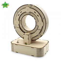 千水星星际之门科技制作小发明木质机械传动手工模型拼装创意摆件