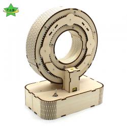 千水星星际之门科技制作小发明木质机械传动手工模型拼装创意摆件