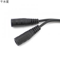 DC2.1接头线(黑色) 监控电源线转接头 连接线 插接头视频线