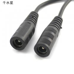 DC2.1接头线(黑色) 监控电源线转接头 连接线 插接头视频线