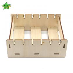 简版6槽木质支架 2mm木板亚克力手工板材分类收集整理座DIY工具