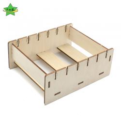 简版6槽木质支架 2mm木板亚克力手工板材分类收集整理座DIY工具