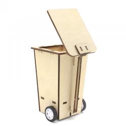 自制垃圾桶模型科技小发明材料包学生DIY手工制作培训教具