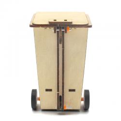 自制垃圾桶模型科技小发明材料包学生DIY手工制作培训教具