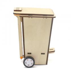 自制垃圾桶模型科技小发明材料包学生DIY手工制作培训教具