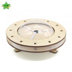 蓝光飞碟1号自制航天模型科技小制作中小学生手工DIY拼装小发明