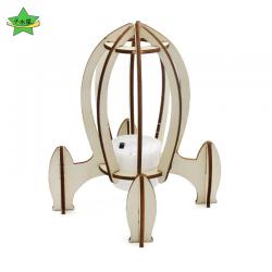 带尾焰小火箭1号科学实验小发明DIY航天模型科技小制作手工材料包