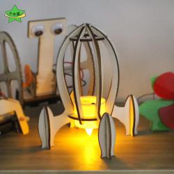 带尾焰小火箭1号科学实验小发明DIY航天模型科技小制作手工材料包