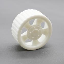 星际款35*2mm塑料车轮(1个)镂空白色模型上色喷漆diy白胎改造配件