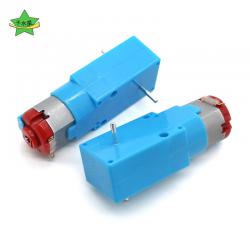 蜗杆130减速电机3V110转 自制机器人智能小车模型配件直流电动机