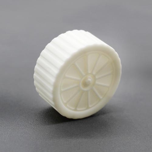 星际款35*2mm塑料车轮(10个1包)非镂空-白色