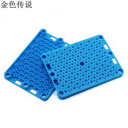 80X115电子面板 手工实验安装板八角孔DIY科技小制作教具拼装配件