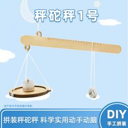 秤砣秤1号科学实验diy教具益智拼装小实验小发明