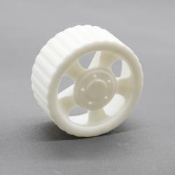 星际款35*2mm塑料车轮(10个1包)镂空-白色