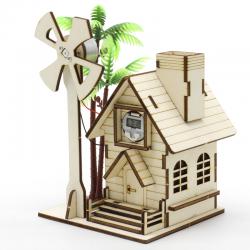 太阳能时钟小屋1号(钟表)