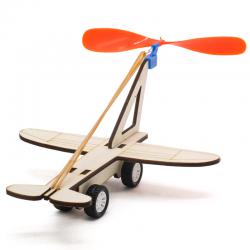 橡皮筋风力车1号