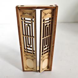 中式门模型