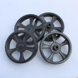 65*12.5mm扁口车轮(黑色)1个