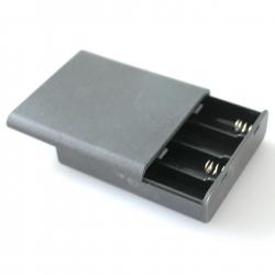 黑色5号4节电池盒(usb接口-带灯带盖带开关)