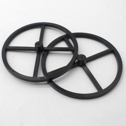简单车轮(2*100mm黑色)1个