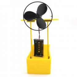 方型风能小船1号(黄色)