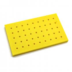 60X100X6.5塑料板(2mm孔)黄色